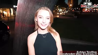 Shy 18yo Ukrainian teen dating in german street and picked up