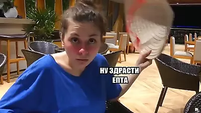 Pikaper took Russian chick in a cafe and fucked her on camera