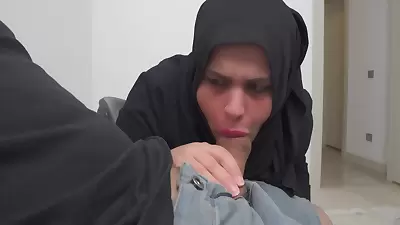 No, Im Not Scared If Someone Sees Me Flash Dick.jerking Off In Front Of Hijab Woman