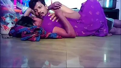 Indian Wife Lips Kissing Husband