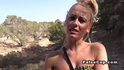 Spanish Blonde Fucks In Desert