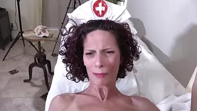 Anal Nurse - mature woman takes big cock in tight ass