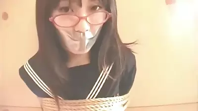 Japanese tape gagged