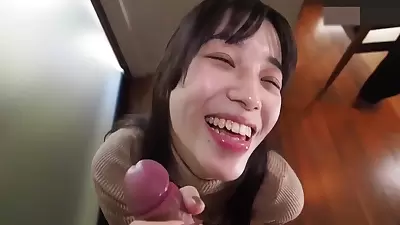 A Naughty Japanese Beauty. She Is A Black-haired Married Woman. She Gives Blowjob And Creampie Sex. Uncensored