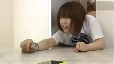 Japanese teen fucked while trapped in elevator