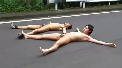 Chinese guys go naked in public