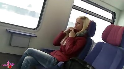 adorable german woman sex on public transport
