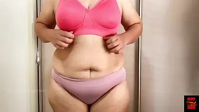 Trying On New Bra And Hottest Boobs Press Ever