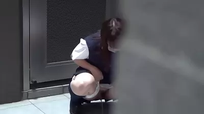 Japanese girls pissing leave pee panties