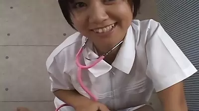 Nurse Meguru Kosaka gives sexy tits job