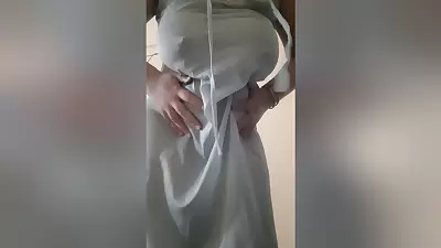 Indian Curvy Wife Doing Video Call For Her Husband