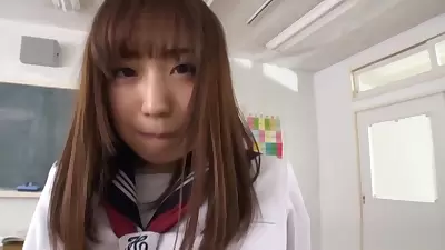 Momoka Sakai nice Asian teen 18+ gets hardcore rear fuck