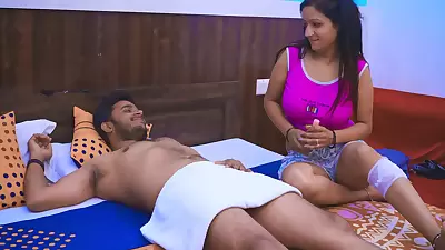 Indian Bhabhi While Massaging In Desi Style