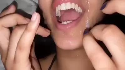 Girlfriend Takes Cum In Mouth For First Time