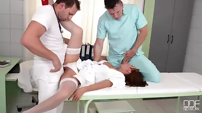 Playing Doctors - Hardcore Double Penetration In The Examination Room - Dominica Phoenix