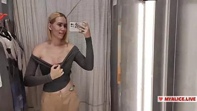 Try On Haul Transparent Clothes Completely See-through. At The Mall. See On Me In The