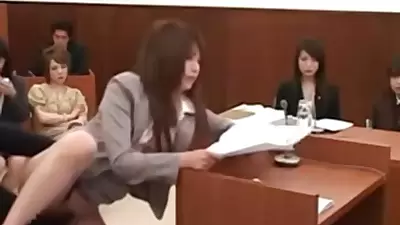 Japanese lawyer gets fucked by shadow