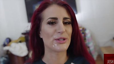 Amazing, red haired woman, Tana Lea likes to have wild sex, in the middle of the day