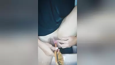 My Pakistani Step Sister Masturbated With A Hair Brush, Caught And Got Creampie Fuck