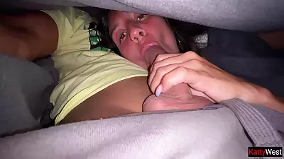 Risky Blowjob On A Plane Full Of People