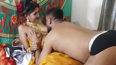 Husband And Devar Fucked Newly Married Wife, Hardcore Threesome