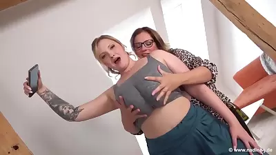 Chubby Lesbian Monster Tits Stepmoms Play With Each Other - Big Natural Boobies