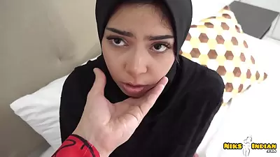 Muslim Hijabi Teen 18+ Caught Watching Porn And Gets Ass Fucked By Step Bro