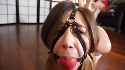Lovely girl went to a porn video casting and ended up doing bondage with Queeny