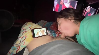Watching Porn And Sucking His Dick
