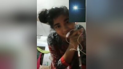 Cute Desi Village Girl Showing Her Boobs On Video Call