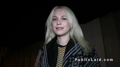 Blonde Russian Gets - Public Bang