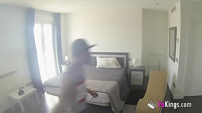 Jordi has a fuckdate with Carolin with hidden cameras