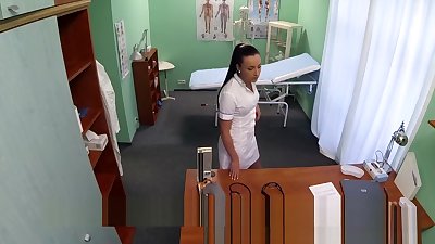 FakeHospital Nurse fucks patient to get a sperm sample